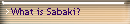 What is Sabaki?