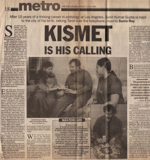 news coverage Metro The Telegraph July 3, 2000